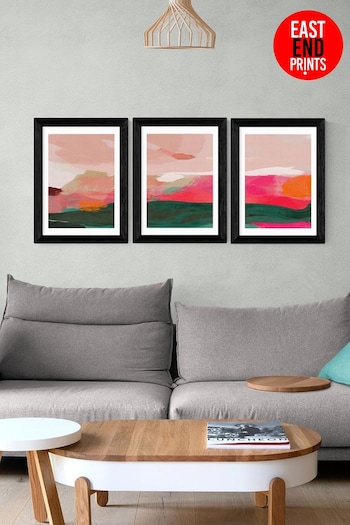 East End Prints Pink Green and Pink Abstract Wall Set by Ana Rut Bre (N18636) | £135 - £360