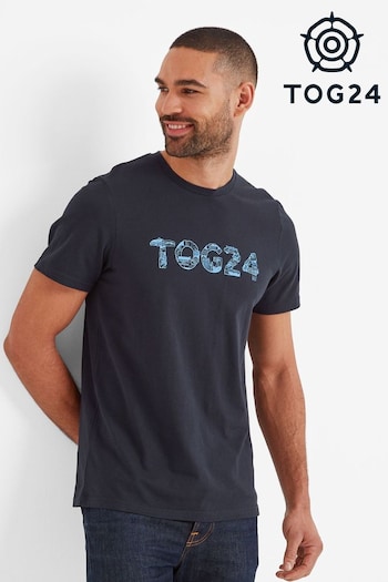 Tog 24 Mens Blue Damem T-Shirt (N18765) | £24