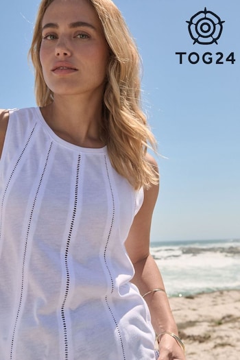 Tog 24 Womens Chloe White Vest (N18775) | £28