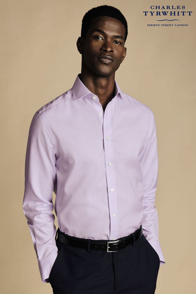 Purple shirt sales mens slim fit