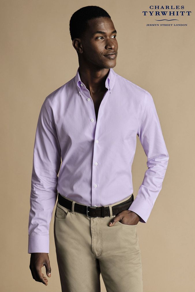 Mens purple cheap dress shirts