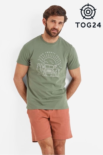 Tog 24 Mens Green Fowler T-Shirt (N18933) | £28