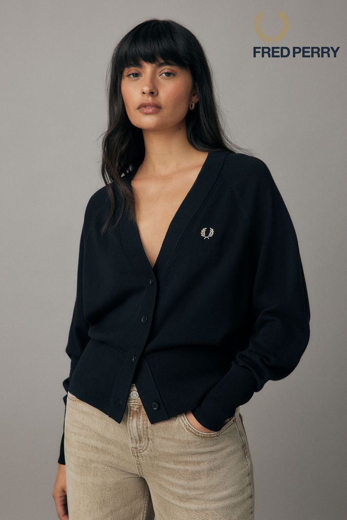 Ladies fred perry jumper cheap