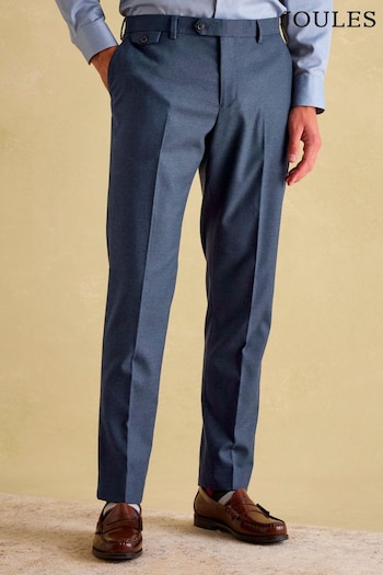 Joules Blue Slim Fit Flannel Suit Trousers (N20090) | £69