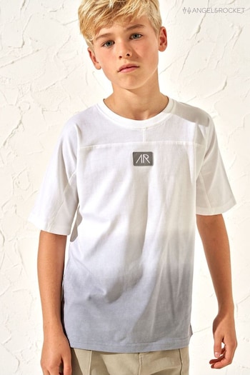 Angel & Rocket Grey Brad Ombre Tie Dye T-Shirt (N20244) | £12 - £16