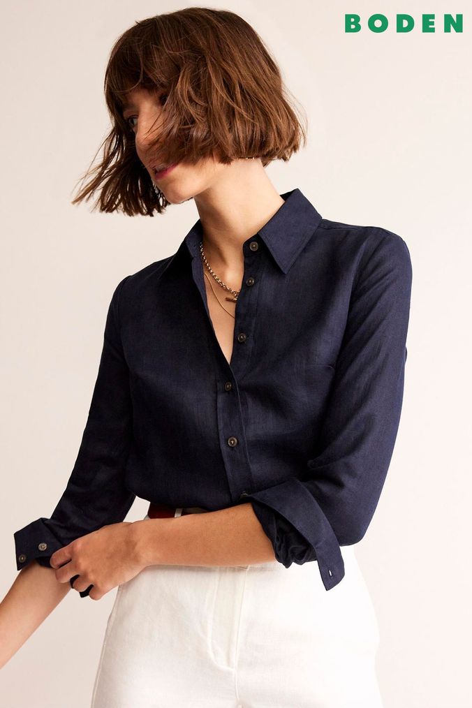 Buy Women s Linen Shirts Online Next UK