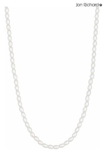 Jon Richard Silver Fine Freshwater Pearl Necklace (N20440) | £30