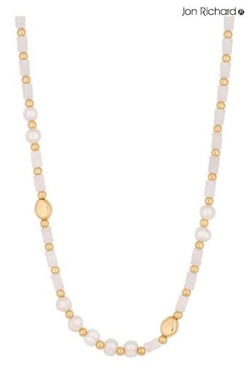 Jon Richard Gold Tone Pearl And Bead Necklace (N20445) | £25