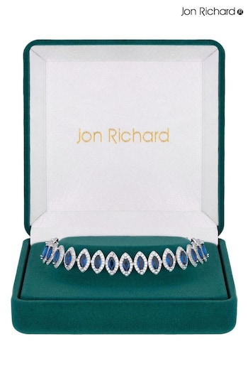 Jon Richard Silver Navette Bracelet (N20459) | £50