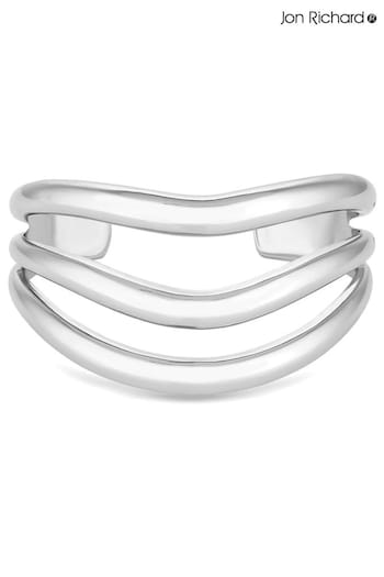Jon Richard Silver Triple Cuff Bracelet (N20477) | £28