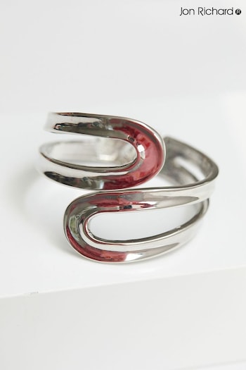 Jon Richard Silver Open Bangle Bracelet (N20512) | £32