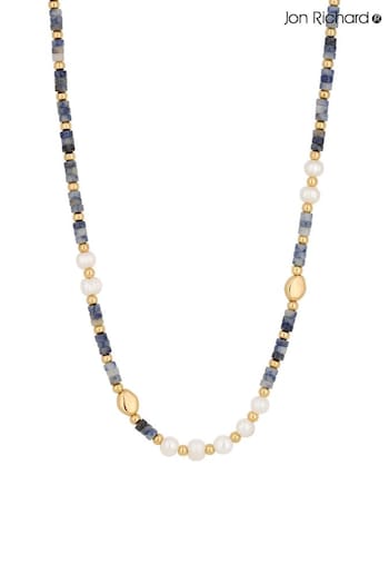 Jon Richard Gold Tone Pearl And Bead Necklace (N20590) | £25