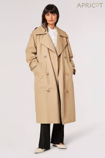 Apricot Natural Longline Trench Coat (N20630) | £89