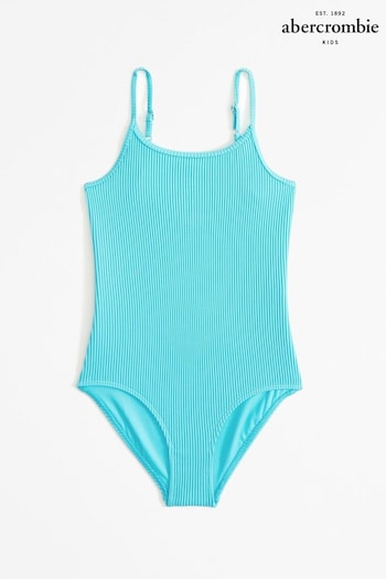 Abercrombie & Fitch Blue Ombre Ribbed Swimsuit (N20687) | £39