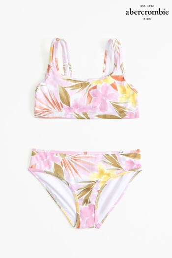 Abercrombie & Fitch Twist Front Lemon Print Bikini (N20700) | £39