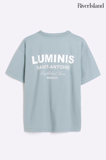 River Island Blue Boys Luminis T-Shirt (N20717) | £14