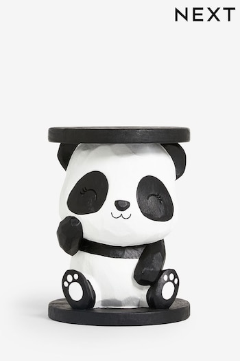 Black/White Panda Kids Bedside Table (N21030) | £130