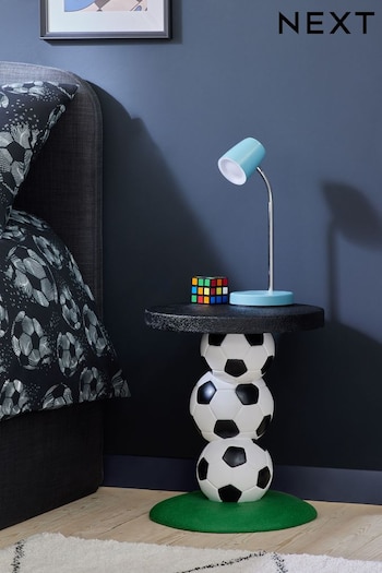 Black/White Football Kids Bedside Table (N21044) | £130