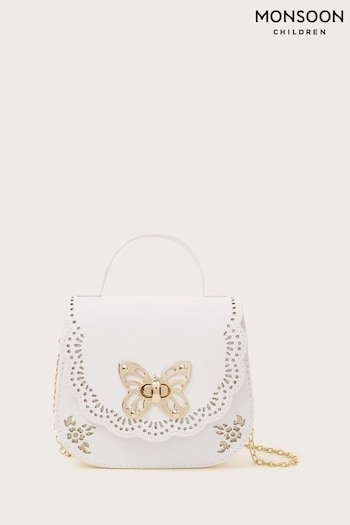 Monsoon White Scallop Butterfly Bag (N21071) | £16