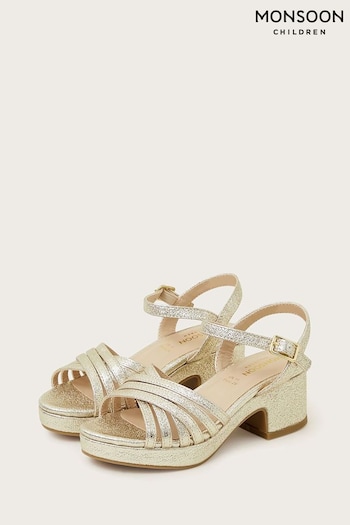 Monsoon Gold Sparkle Sandals (N21112) | £28 - £32