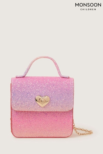 Monsoon Pink Sunset Rainbow Glitter Bag (N21113) | £14