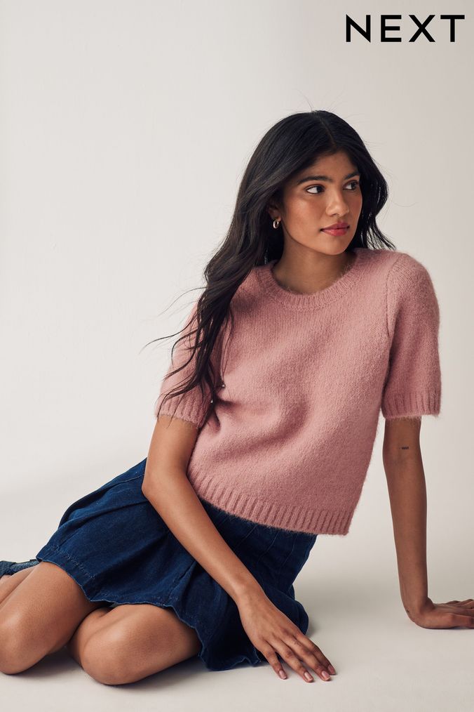 Buy Women s Jumpers Short Sleeve Holiday Online Next UK