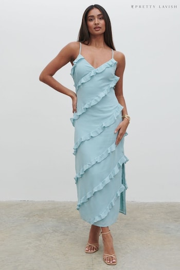 Pretty Lavish Seablu Nadine Midaxi Dress (N21635) | £82