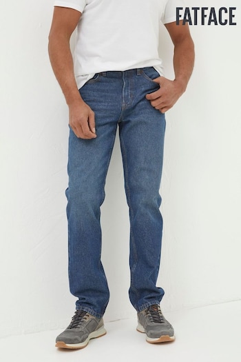 FatFace Blue Straight Fit Recycled Jeans (N21706) | £59