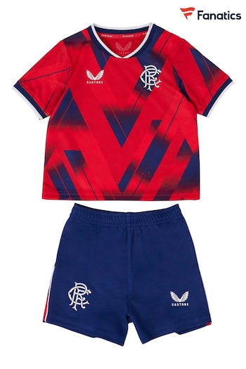 Fanatics Red Glasgow Rangers Fourth Baby Kit 2023-24 (N21750) | £40