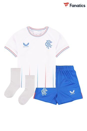 Fanatics Glasgow Rangers Away Baby White Kit 2023-24 (N21773) | £40