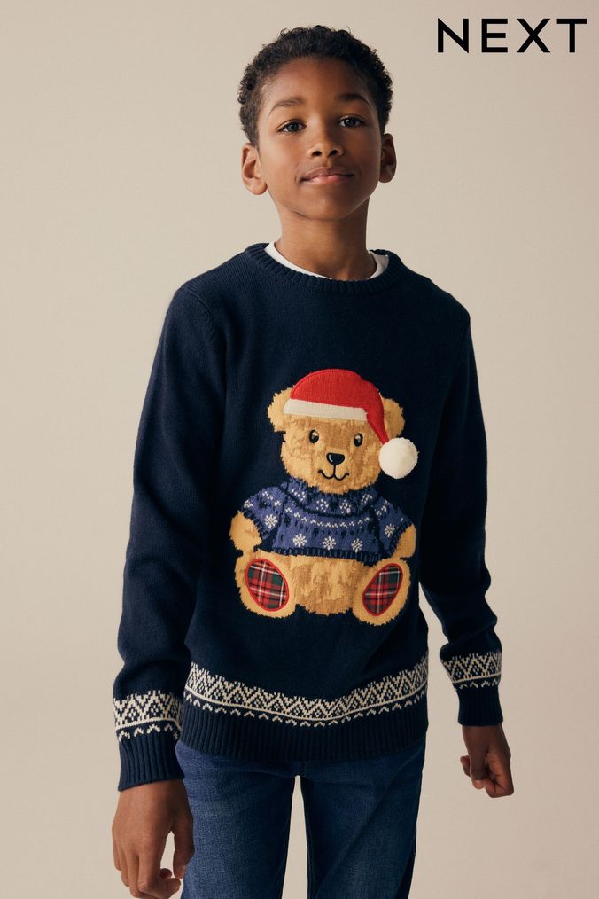 Boys Printed Jumpers Printed Crew Roll Neck Jumpers Next