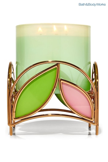 All Girls New In Glass Botanical 3Wick Candle Holder (N22307) | £29.50