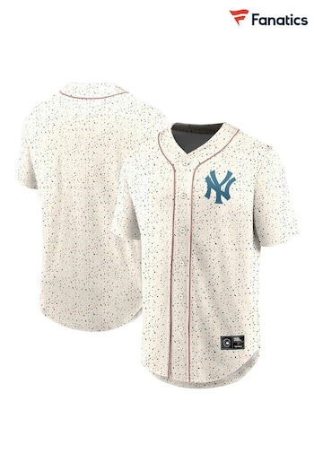 Fanatics MLB New York Yankees Terrazzo Foundations White FootBall Shirt (N22350) | £60