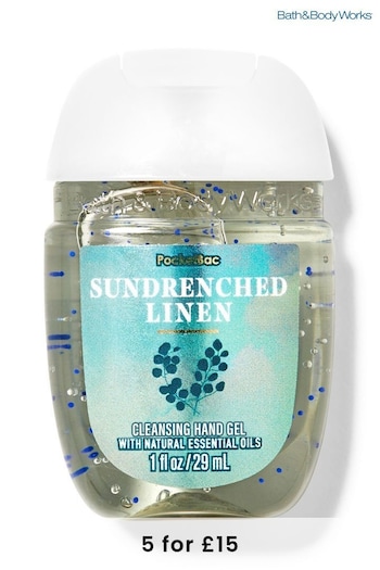 Bath & Body Works Sundrenched Linen Cleansing Hand Gel 1 fl oz / 29 mL (N22360) | £4