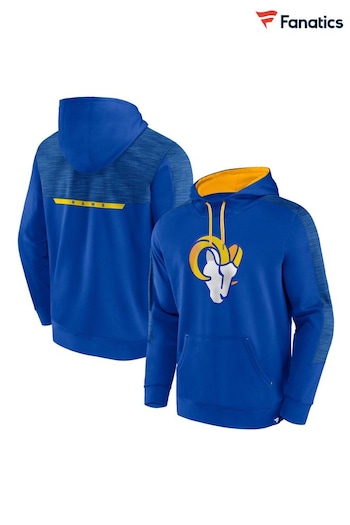 Fanatics Blue NFL Los Angeles Rams Defender Streaky Poly Fleece Pullover Hoodie (N22362) | £55