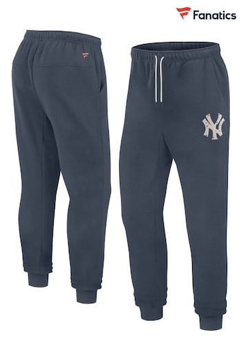 Fanatics Blue MLB New York Yankees Terrazzo Fleece Cuffed Hem Joggers (N22378) | £55