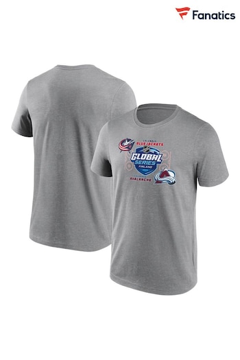 Fanatics Grey NHL Global Series Hometown Match-Up Graphic T-Shirt (N22398) | £25