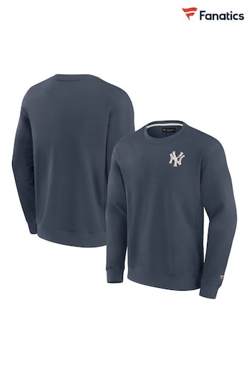 Fanatics Blue MLB New York Yankees Terrazzo Fleece Crew Sweatshirt (N22417) | £55