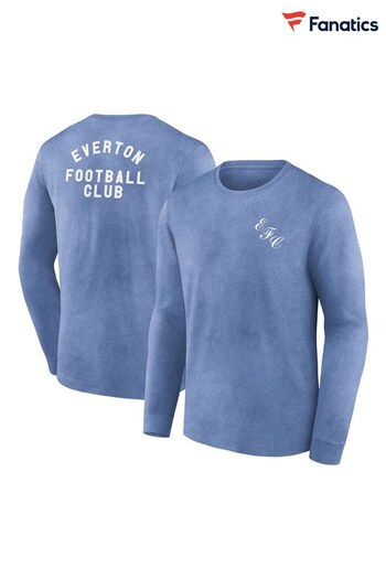 Fanatics Blue Everton True Classics Long Sleeve T-Shirt (N22421) | £32