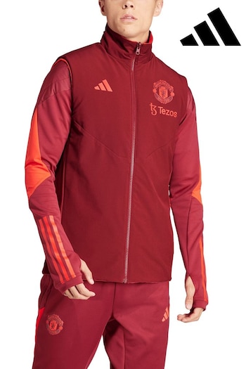adidas Red Manchester United European Training Winterised Tracksuit (N22456) | £75