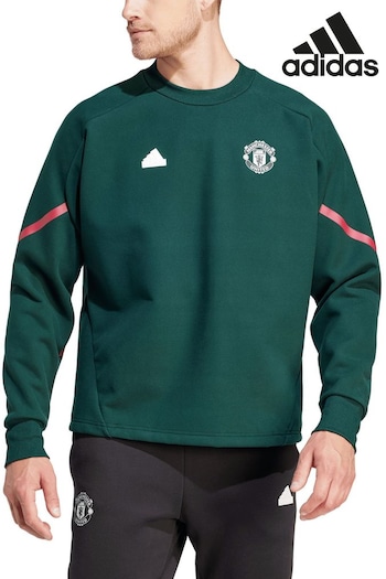 adidas Green Manchester United D4GMDY Travel Sweatshirt (N22485) | £80