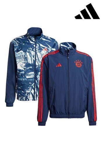 adidas size Blue FC Bayern Anthem Jacket (N22494) | £100