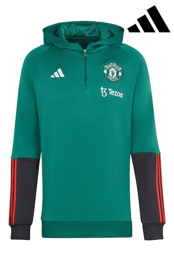 adidas Green Manchester United Training Hoodie (N22501) | £55