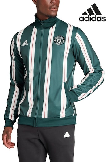 adidas Green Manchester United Lifestyler Track Top (N22507) | £85
