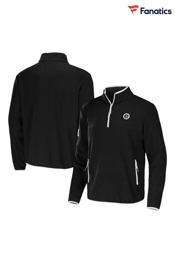 Fanatics NBA Brooklyn Nets  Future Quarter Zip Black Sweatshirt (N22603) | £55