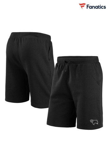 Fanatics Derby County Essentials Black Jog Shorts (N22604) | £30