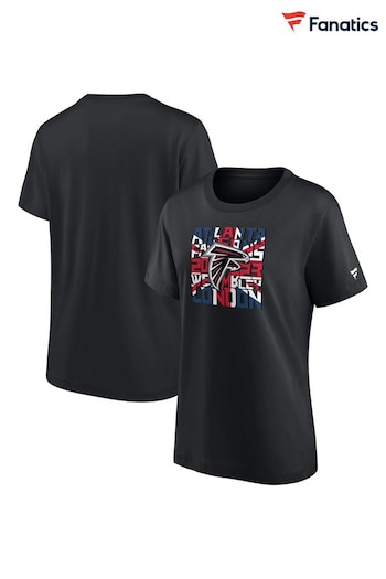 Fanatics Black NFL Atlanta Falcons London HT2 Graphic T-Shirt (N22721) | £28
