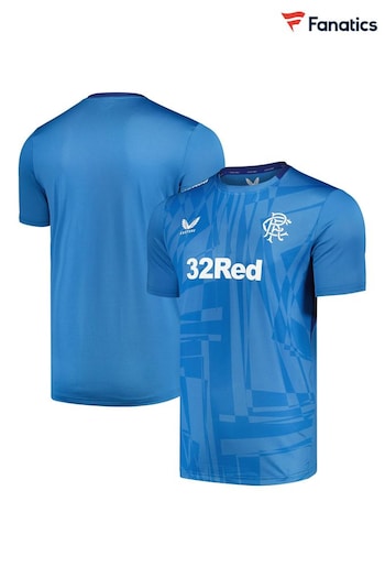 Fanatics Blue Glasgow Rangers Players Training T-Shirt (N22756) | £50