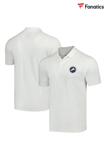 Fanatics Millwall Core Crest Polo White Shirt (N22779) | £30