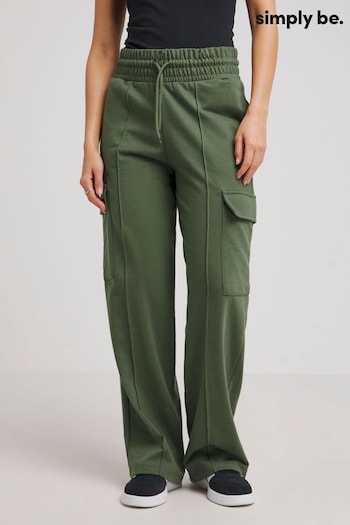 Simply Be Green Wide Leg Cargo Trousers (N22797) | £28
